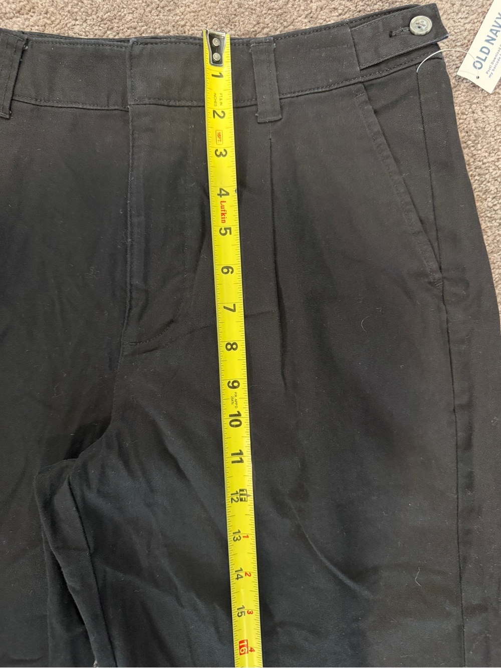 Old Navy black High rise boyfriend pants - Picture 2 of 11